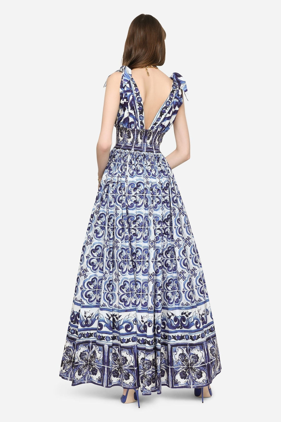 Sibyl fließendes Maxikleid mit Blumenprint – KYMA