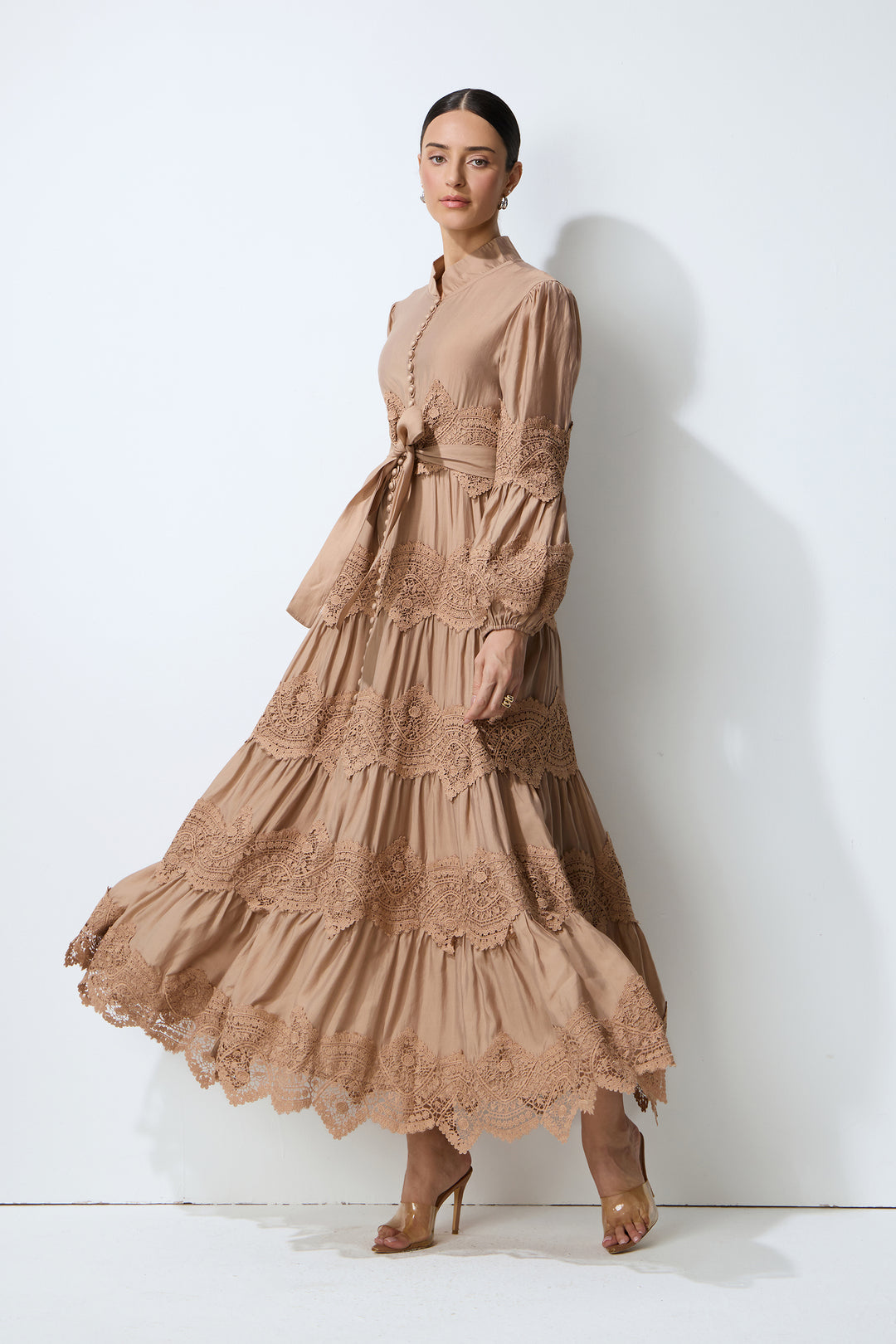 Knopfleiste vorne am Kleid