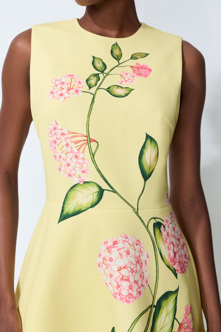 Sunny Darling Gelbes ärmelloses Minikleid mit Blumenmuster lässiger Look - KYMA
