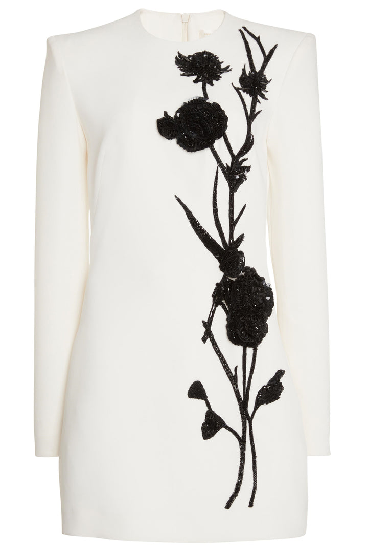 Venus Mini-Kleid mit Blumenstickerei und Perlen Größenübersicht - KYMA