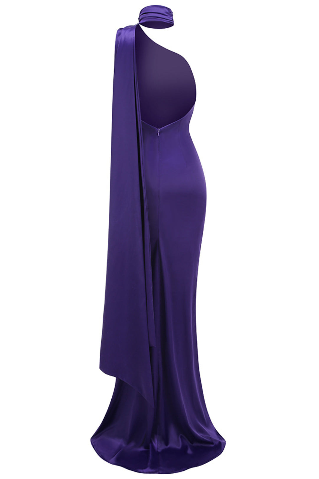 Verna eleganter Blumen-Maxikleid aus Satin – KYMA