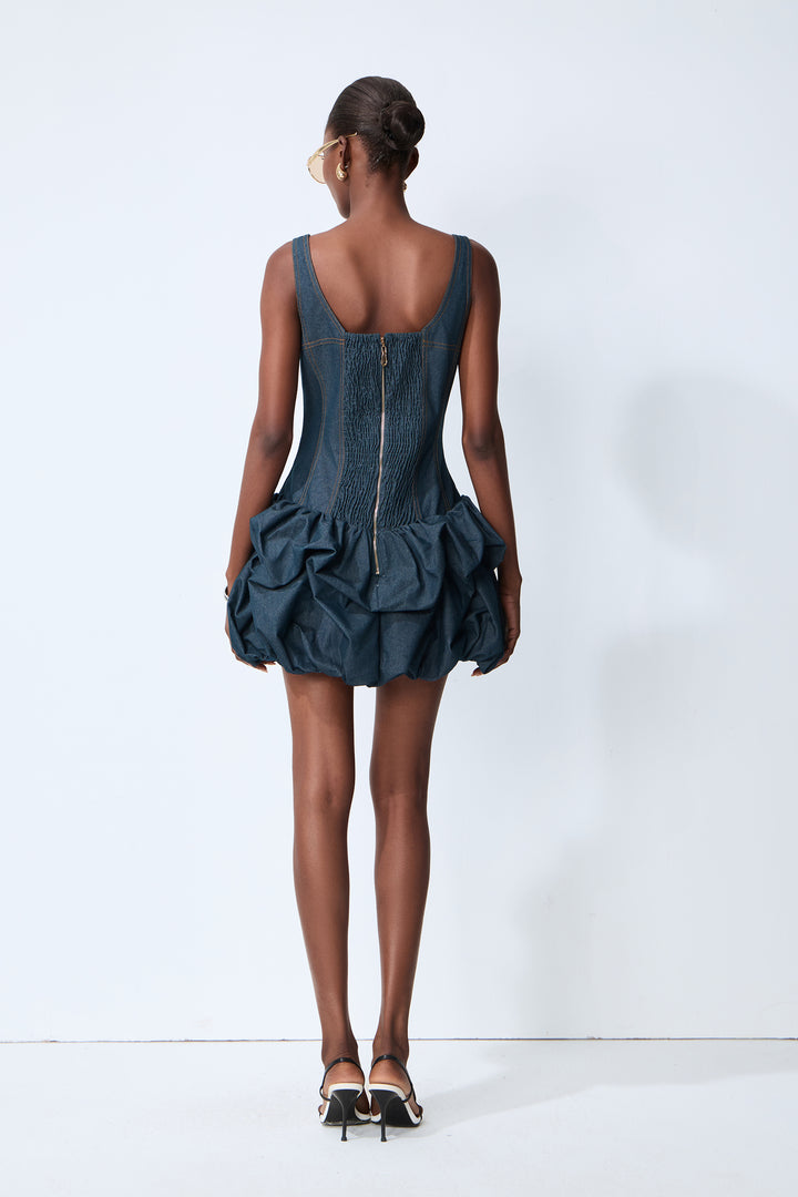 Strukturierter Denim-Stoff
