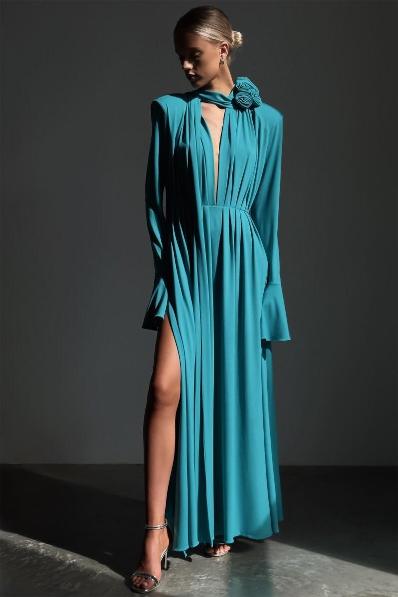 Das Yedda Maxikleid drapiert - KYMA