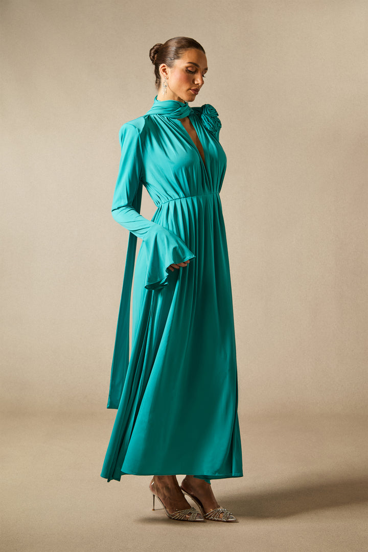 Yedda Maxikleid in einer lockeren Passform - KYMA