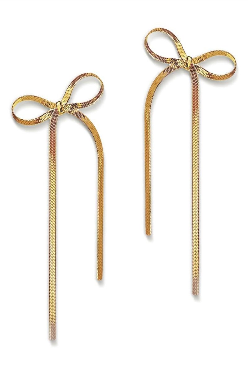Ohrstecker aus Metall mit Schleife - KYMA